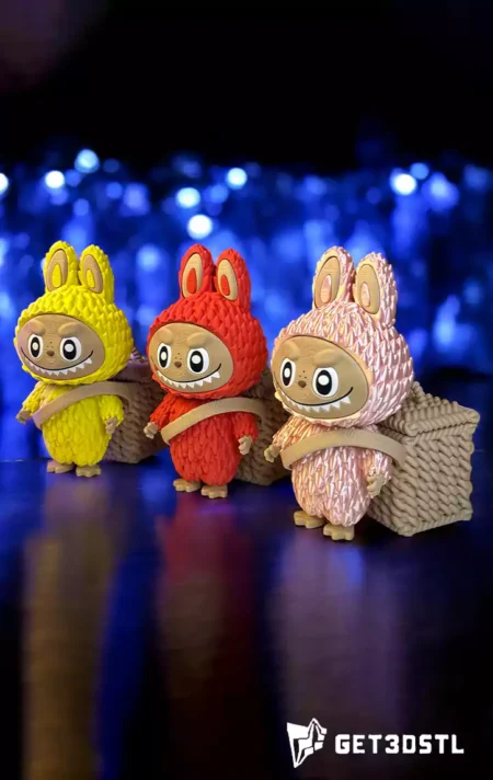Labubu Doll Pencil Holder STL & 3MF 3D Print