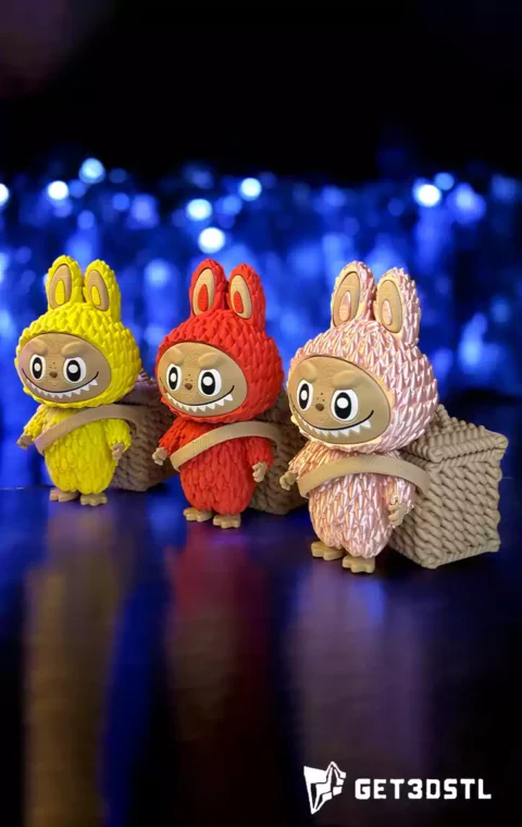 Labubu Doll Pencil Holder STL & 3MF 3D Print