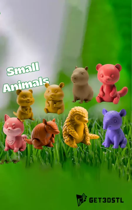 Cute Mini Animals STL 3D 3MF Edition 3