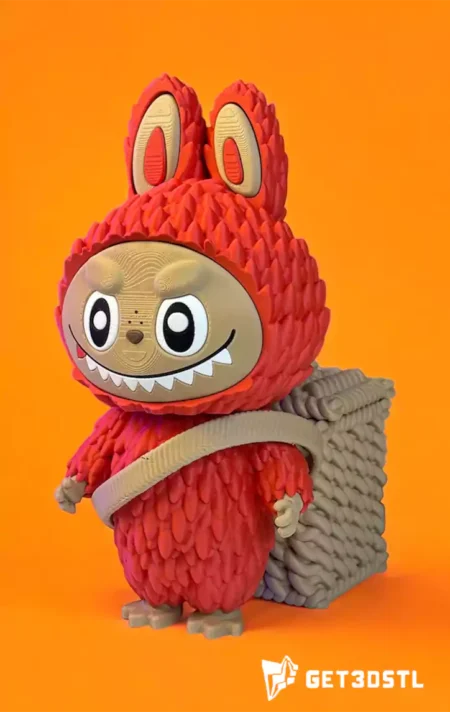 Labubu Doll Pencil Holder STL & 3MF 3D Print
