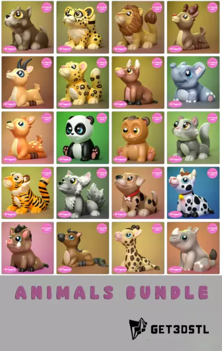 Animals Pack STL 3MF 3D Print Files