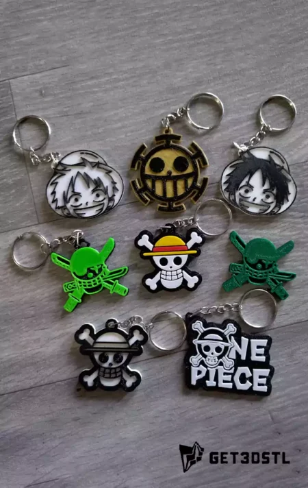Anime Keychains +20 Models STL 3MF 3D Models