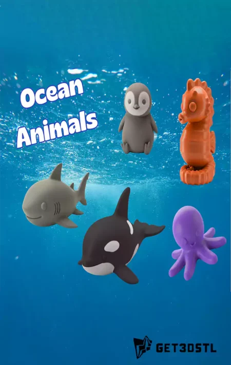 Cute Mini Animals STL 3D 3MF Edition 2