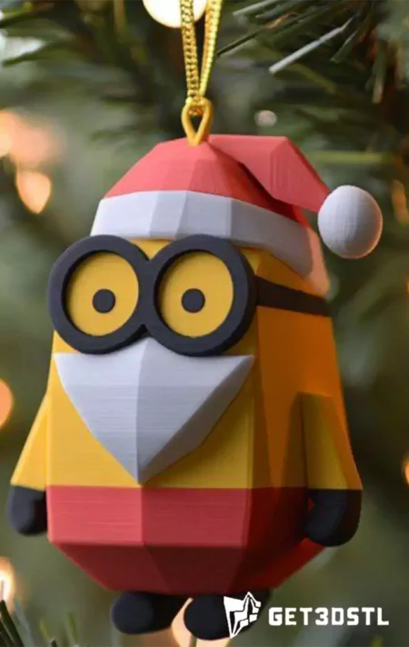 Minion Christmas Tree STL 3D Print Model
