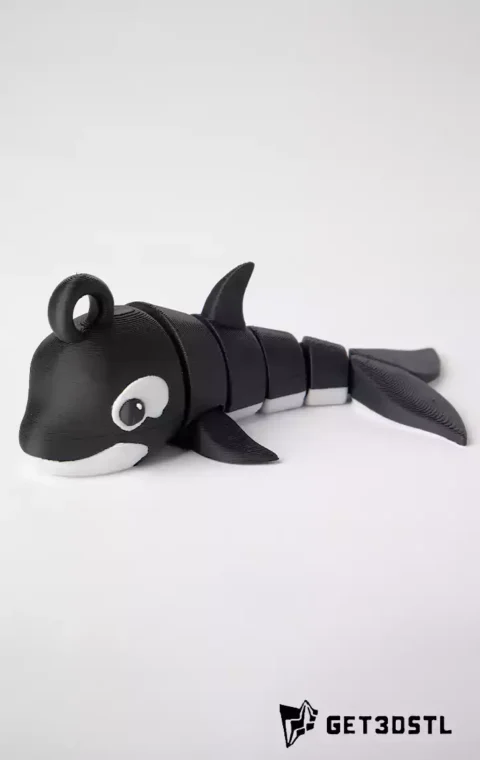 Orca Articulated Toy STL 3MF 3D Print Model