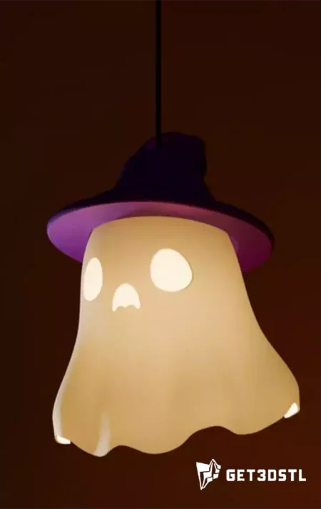 Ghost Ceiling Lamps STL 3D Print Halloween