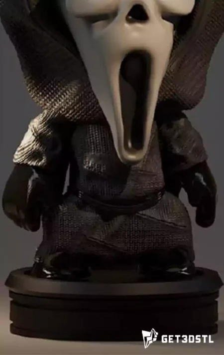 Chibi Ghostface 3D Print Horror STL Model