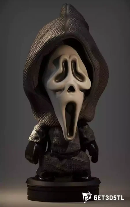 Chibi Ghostface 3D Print Horror STL Model