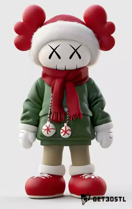 Christmas KAWS 3MF 3D Print Model