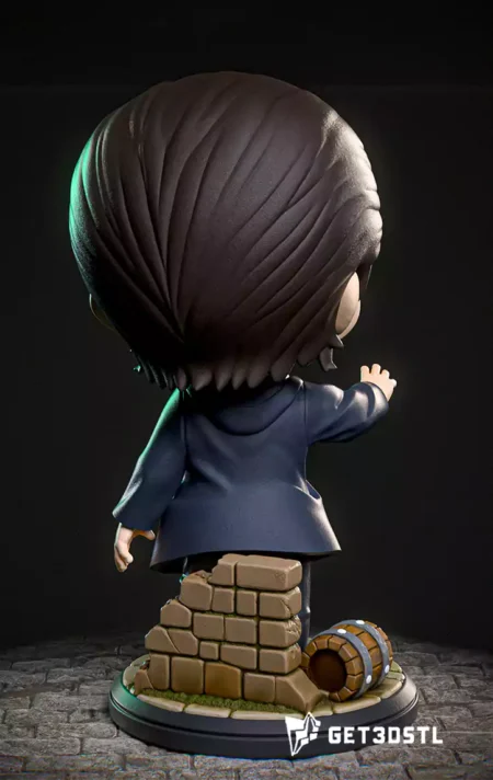 Eren Chibi STL Attack on Titan 3D Print