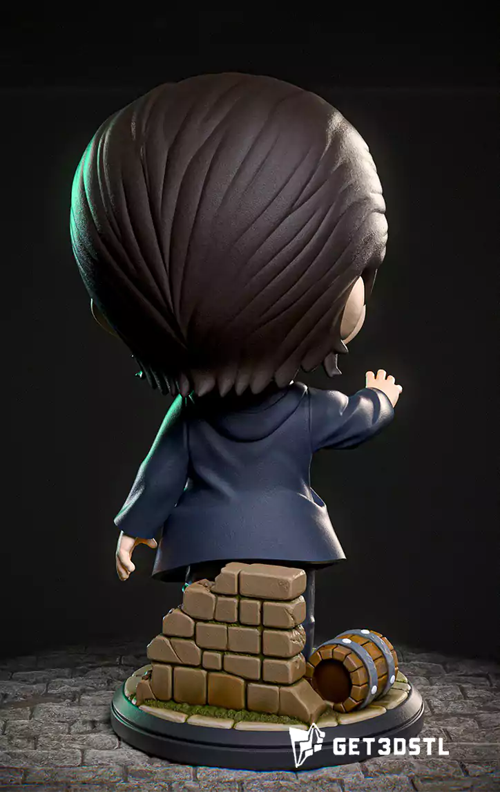 Eren Chibi STL Attack on Titan 3D Print