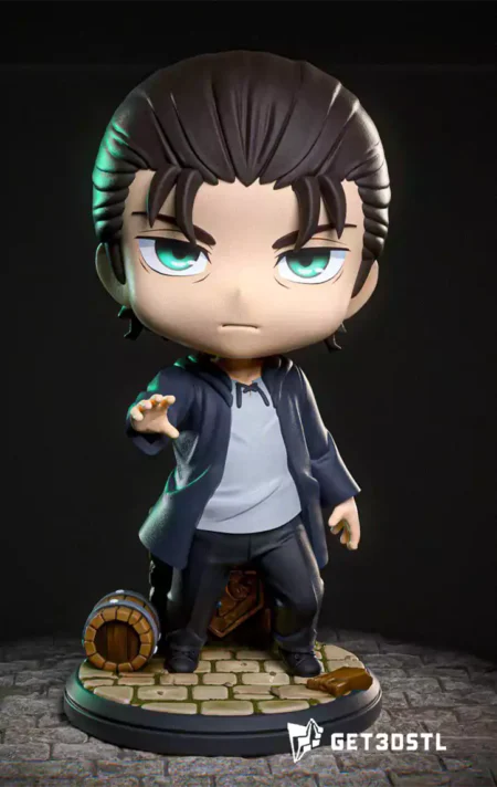 Eren Chibi STL Attack on Titan 3D Print