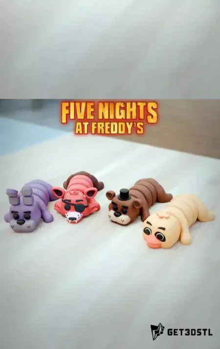 FNAF Articulated Keychain STL Pack