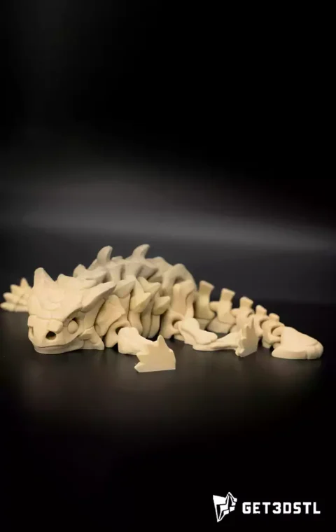 Flexi Euoplocephalus Skeletal 3D Model