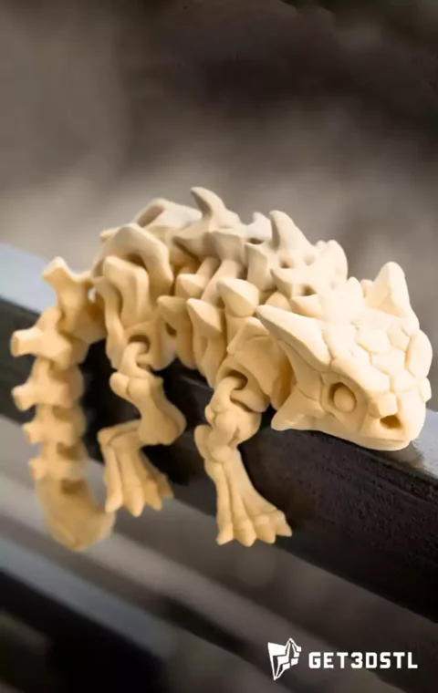 Flexi Euoplocephalus Skeletal 3D Model