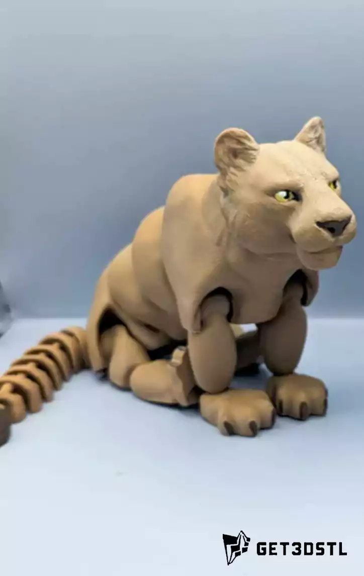 Flexi Lions Articulated 3D Print Models