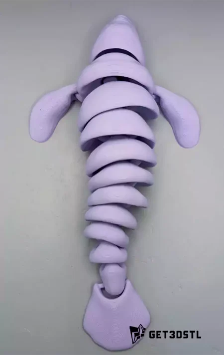 Flexi Manatee STL Articulated 3D Print Model