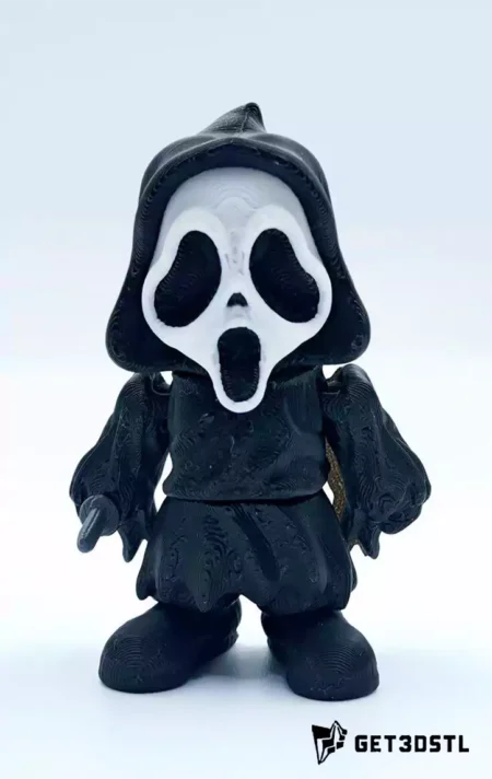 Ghostface Flexi Halloween STL 3D Print Model