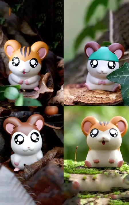 Hamtaro Pack STL Hamster 3D Print Models