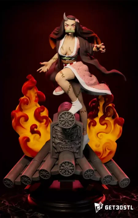 Kamado Nezuko 3D Print Model Kimetsu no Yaiba