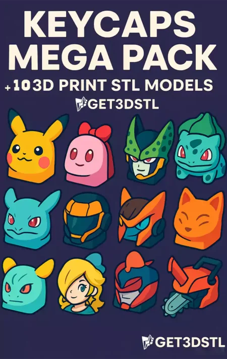 Keycaps Mega Pack Artisan 3D Print Models