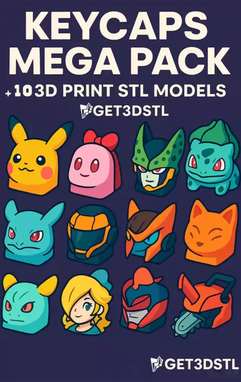 Keycaps Mega Pack Artisan 3D Print Models