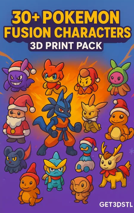 Pokémon Fusion STL Pack 3D Print Models