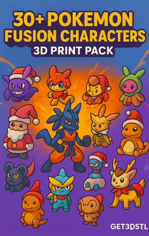 Pokémon Fusion STL Pack 3D Print Models