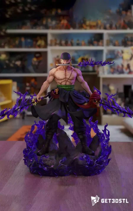 Zoro 3 Swords STL 3D Print Files One Piece
