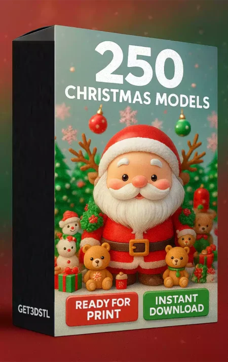 250 Christmas Models STL 3MF Pack