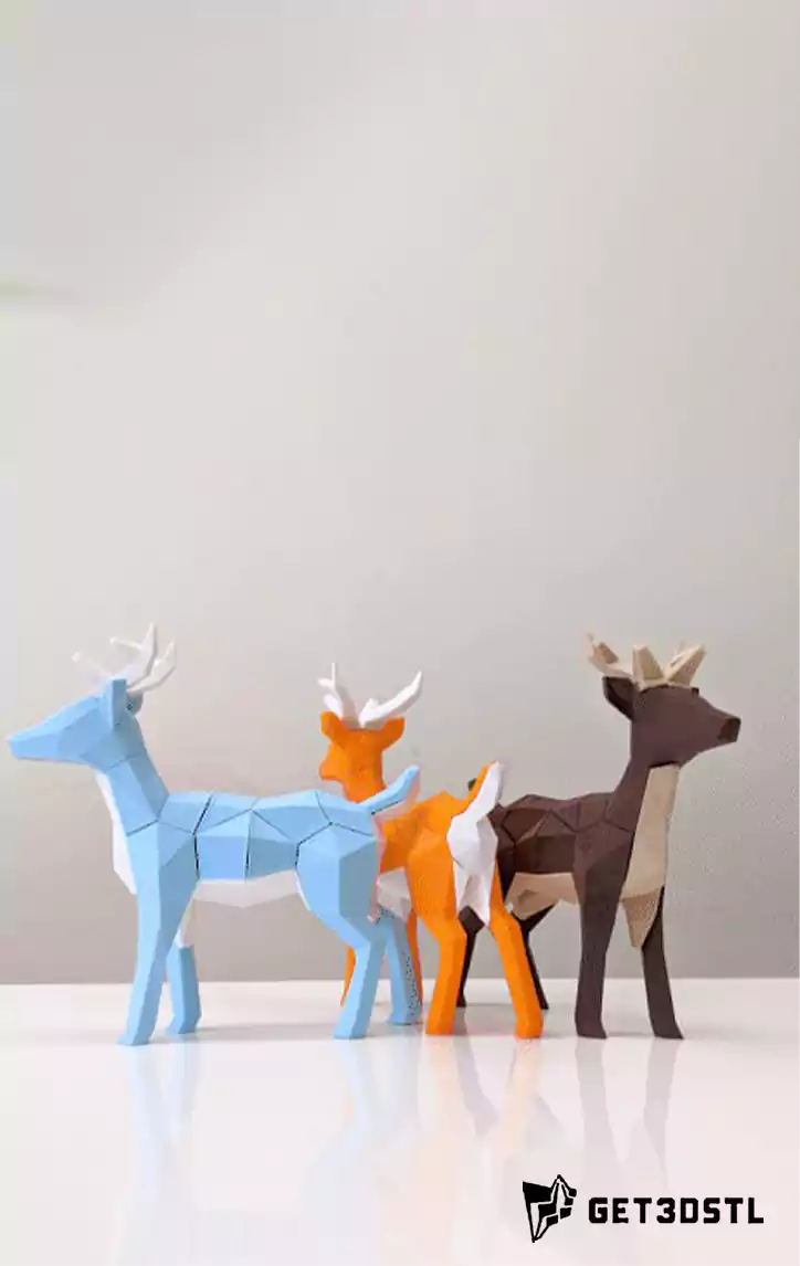 Low Poly Animal STL 3D Model Pack