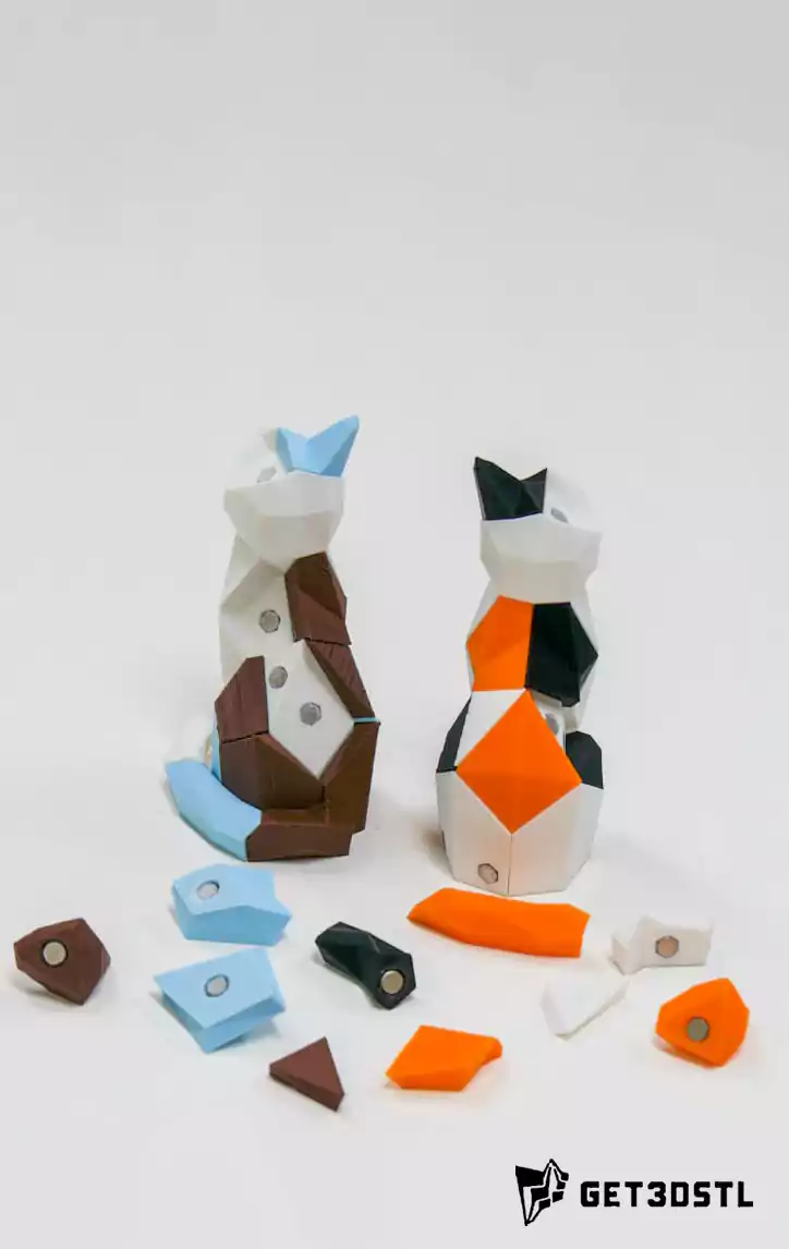 Low Poly Animal STL 3D Model Pack