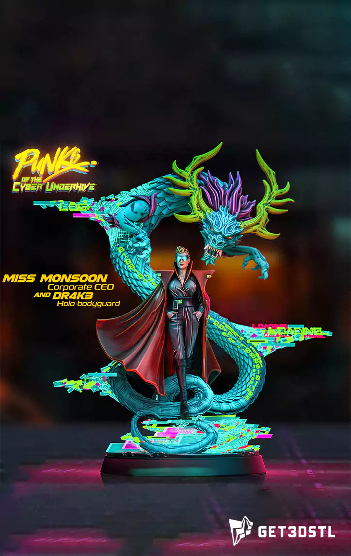 Life Size Superhero 3D Cyberpunk STL Pack