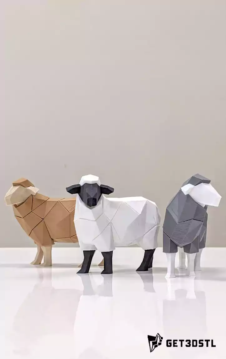 Low Poly Animal STL 3D Model Pack