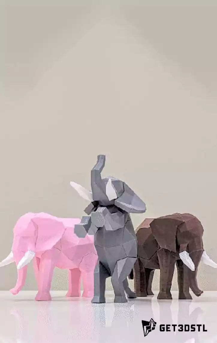 Low Poly Animal STL 3D Model Pack
