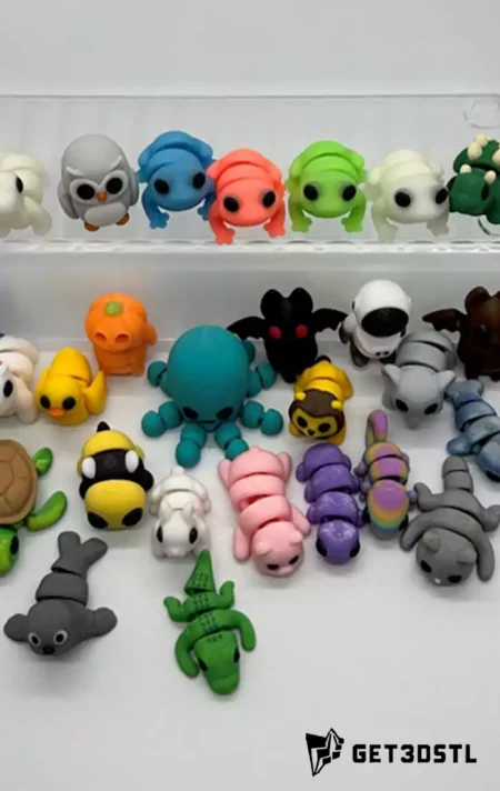 Flexi Mini Animals Pack 300 STL & 3MF Models