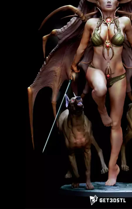 Abere with Dogs 3D Model STL Files