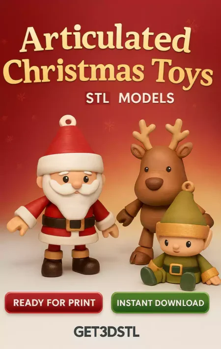 Articulated Christmas Toys holiday figures