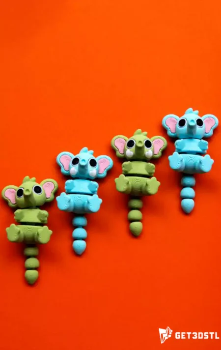 Cute Flexi Elephant Articulated 3D Print