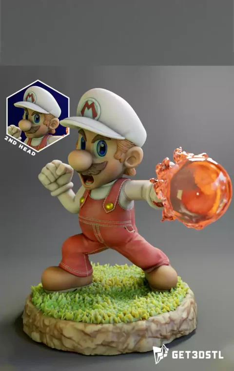 Fire Super Mario 3D Print File