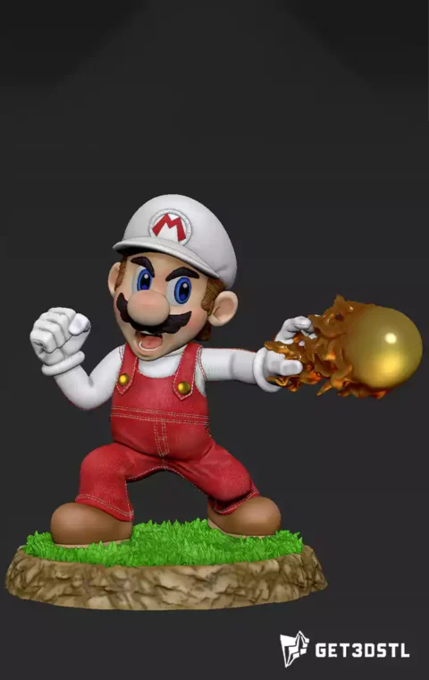 Fire Super Mario 3D Print File