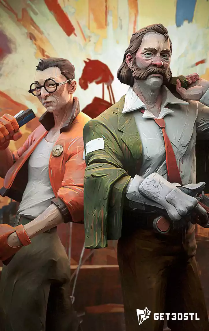 Harry and Kim Disco Elysium STL Files