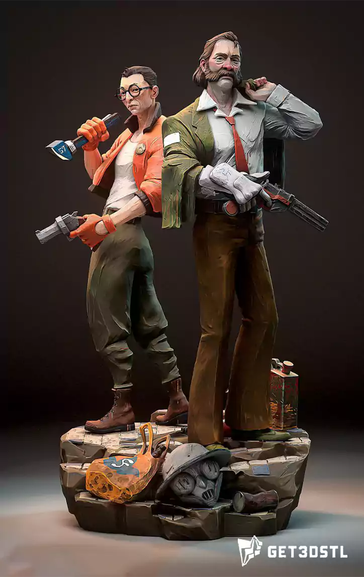 Harry and Kim Disco Elysium STL Files