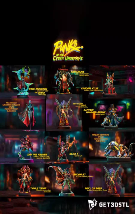 Life Size Superhero 3D Cyberpunk STL Pack