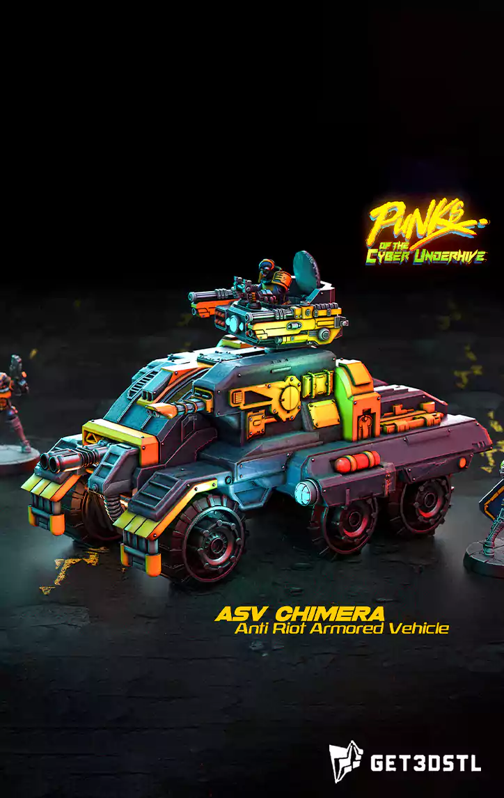 Life Size Superhero 3D Cyberpunk STL Pack