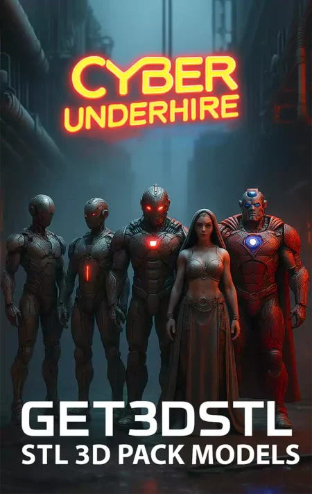 Life Size Superhero 3D Cyberpunk STL Pack