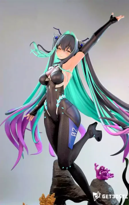 Little Mermaid Siren Nikke 3D Model