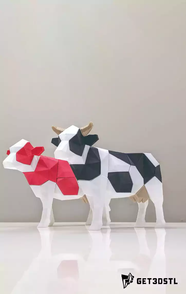 Low Poly Animal STL 3D Model Pack