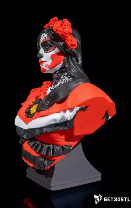 Mexican Woman Bust 3D Print Files