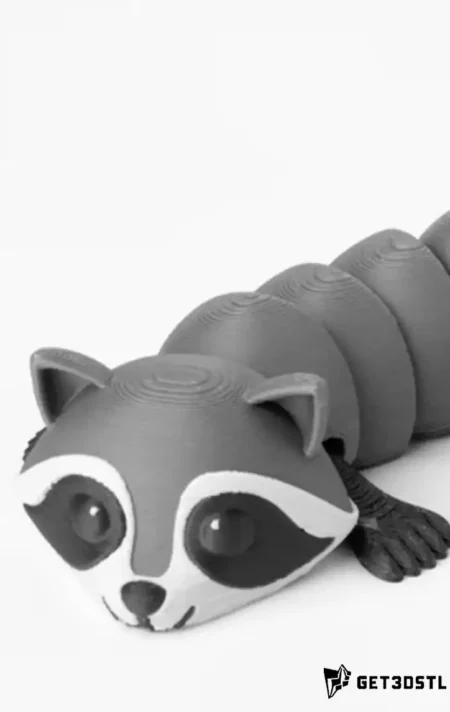 Playful Raccoon Articulated Flexi Animal